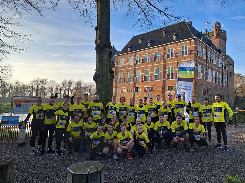 Kab in beweging tijdens de Montferland Run